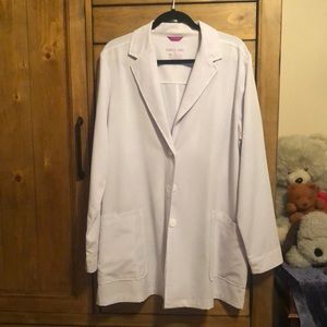 White lab coat jacket, size XL